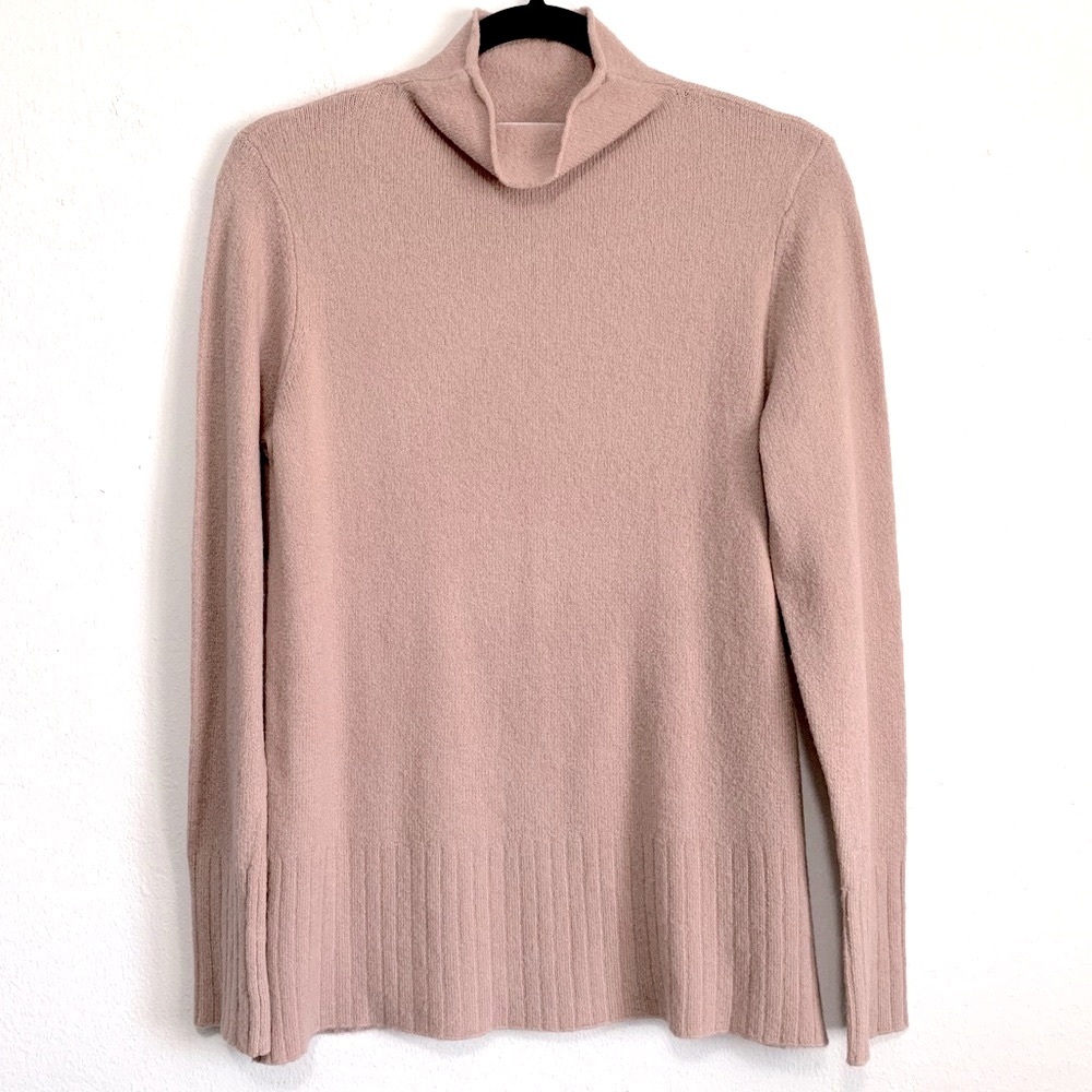 Magaschoni Blush Pink Mock Neck Sweater